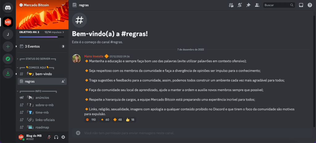 Discord entra no servidor Brasil ⁄ Manual do Usuário