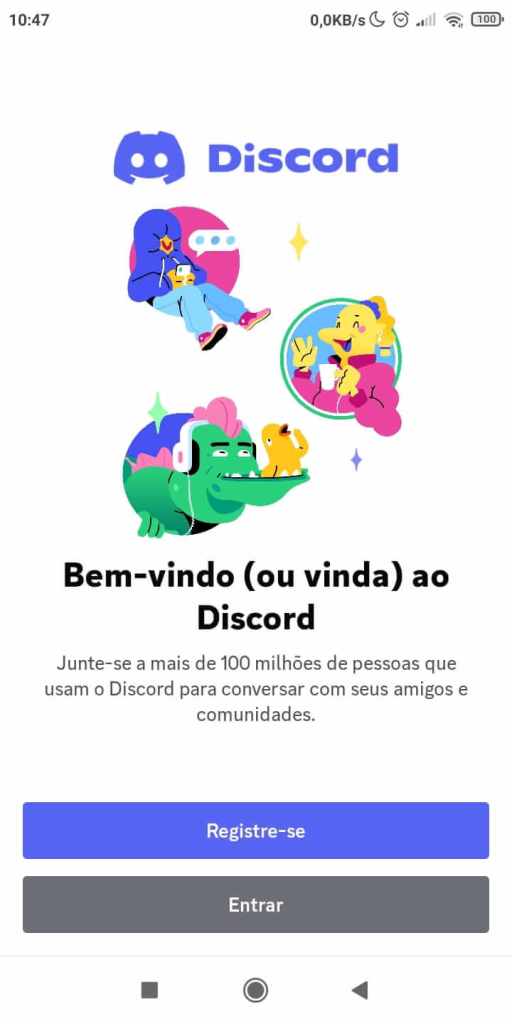 Discord entra no servidor Brasil ⁄ Manual do Usuário